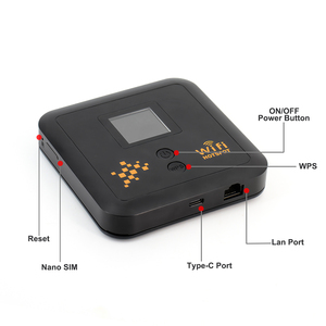 Yeacomm-Enrutador E-Sim M80 Enterprise, portátil, 4G + 600M, 4G + M, con puerto RJ45, batería, módem CA, inalámbrico, soporte de frecuencia 5G - Product Image 5