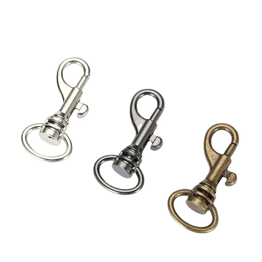 نيكل الحرة سلاسل المفاتيح و Carabiners مخلب جراد البحر المشبك إطار محفظة معدنيّة OEM مخصصة الزنك المفاجئة هوك