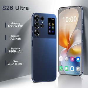 S26 Ultra 5G ponsel 2025 inci HD, ponsel pintar 7.3 inci 16GB + 1TB kartu ganda tidak terkunci Android 14.0 Deca Core versi Global bahasa Spanyol - Product Image 1