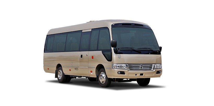 10 - 28 Leather Seats Diesel Small Coaster Bus 7m 148hp Power Coaster 0