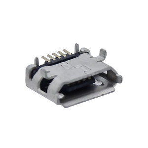 微型USB 2.0 b型母插座5针直卷曲边缘SMT SMD 90度迷你USB连接器直角微型插座 - Product Image 4