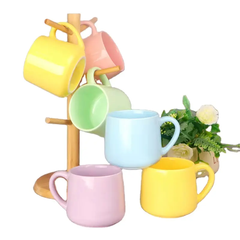 ที่กำหนดเองรูปแบบใหม่เซรามิกสีต่างๆแก้วที่ทำด้วยมือถ้วยชาถ้วยน้ำของขวัญ