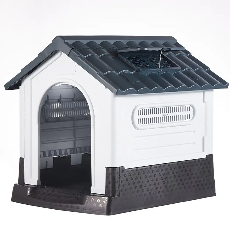 Fabricant en gros maison pour chien Villa en plastique imperméable pliable intérieur extérieur Portable niche pour chien