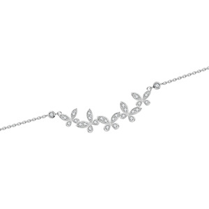 Elmas yıldız ile kadın kıdemli beş kelebek kolye solmaz-Moissanite gülümsemek için mükemmel maç - Product Image 6