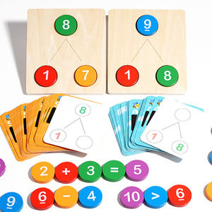 Montessori nhận thức trò chơi thiết lập trẻ em của giáo dục gỗ đồ chơi cho Toán Học Tập Số phân hủy tính năng mới - Product Image 3