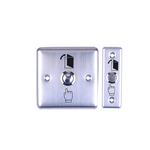 Di alta Qualità di controllo di accesso di Uscita interruttore di pulsante del metallo con lampada DC12V - Product Image 5