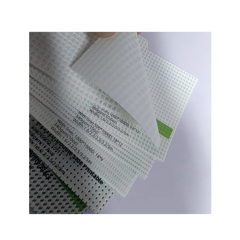 디지털 인쇄용 PVC 코팅 인쇄 메쉬 패브릭 방풍 광고 플렉스 배너 야외 PVC 메쉬 배너