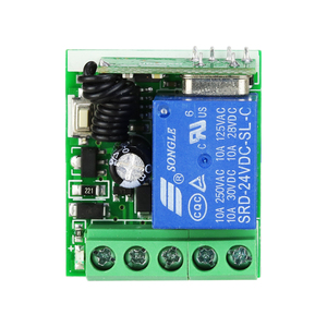 Small 1 CH Wireless Remote <strong>Control</strong> 433 MHz 315 MHz Garage Door Opener Receiver with Cover 12V DC Gate Application Learning Code - Product Image 4