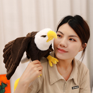 ตุ๊กตานกอินทรีหัวล้านจำลองของเล่นตุ๊กตาสัตว์นกรูปลักษณ์สูงของขวัญวันเกิดสำหรับเด็ก - Product Image 6