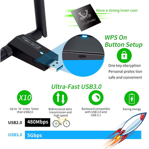 Hots 1750Mbps AC1750 realtekためRTL8814最速のusb無線lanアダプタ無線lanドングル無線lanスティックLINUX - Product Image 4