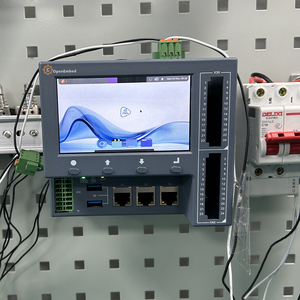 Controlador industrial tudo-em-um com tela sensível ao toque, sistema de controle <span class=keywords><strong>PLC</strong></span> PAC Gateway HMI para roteador 4G LTE LoRa WIFI BLE IIOT