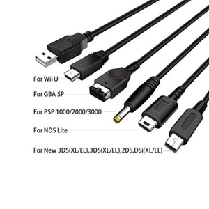 5 In 1 USB şarj aleti kablosu nintendo yeni 3DS XL NDS Lite NDSI LL WIIS U şarj için GBA için PSP 1000/2000 şarj kablosu hattı - Product Image 4