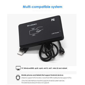 Lettore di schede IC / ID Writer Contactless Smart NFC RFID ID Card USB lettore di schede di controllo accessi - Product Image 5