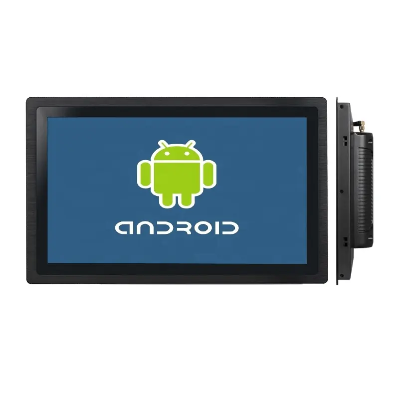 Novo design incorporado android painel industrial pc com 21,5 polegadas tela full hd 21.5 polegadas touch screen hd android industrial todos