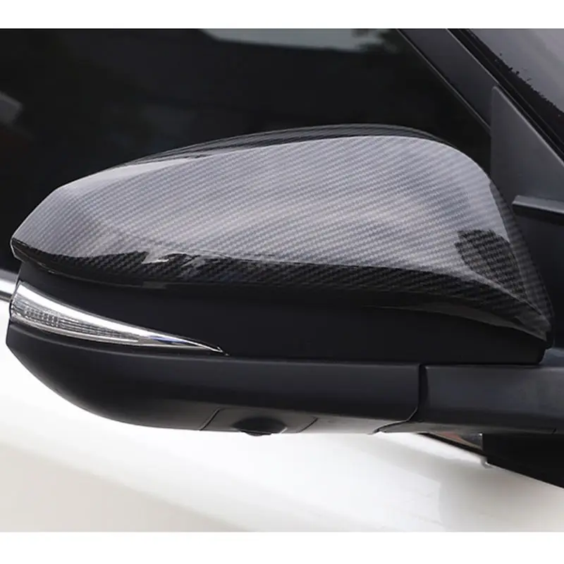 YCSUNZ 2017 ABS ألياف الكربون الجانب غطاء مرآة الباب ل فورتشنر إنوفا هيلوكس ريفو 2016 اكسسوارات السيارات
