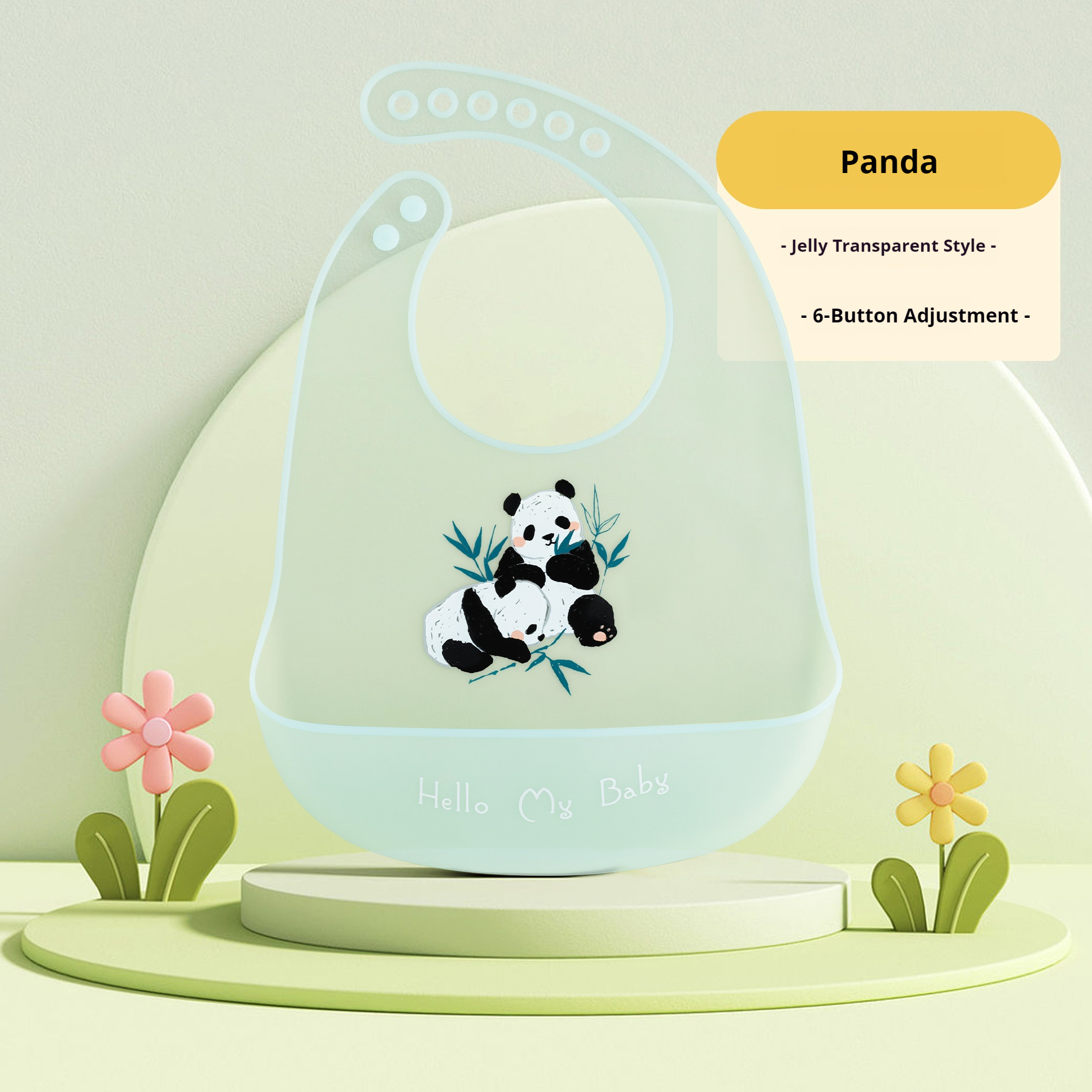 panda blu trasparente