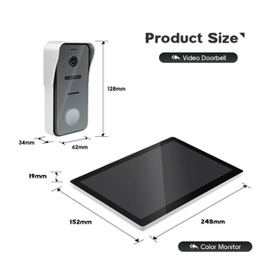 TCP/IP Video Home Intercom Tür Telefon Einfache Installation Hausgemachte 10,1 "Video Türklingel Kamera Tür Intercom System für Villa - Product Image 4
