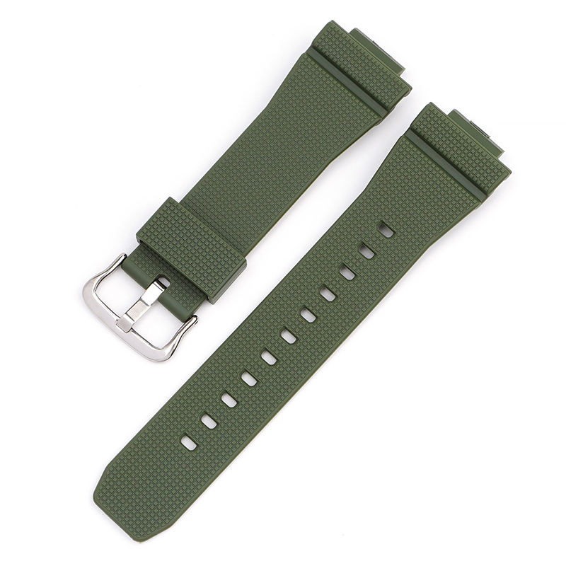 Boucle verte + argentée