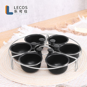 Tương thích nồi Pan Benedict trứng Maker 6 ly trứng poacher chèn bếp nấu ăn tiện ích thép không gỉ luộc trứng nồi - Product Image 3
