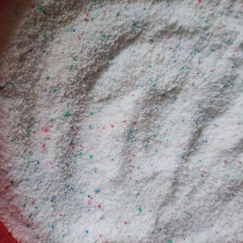 White powder with color speckles