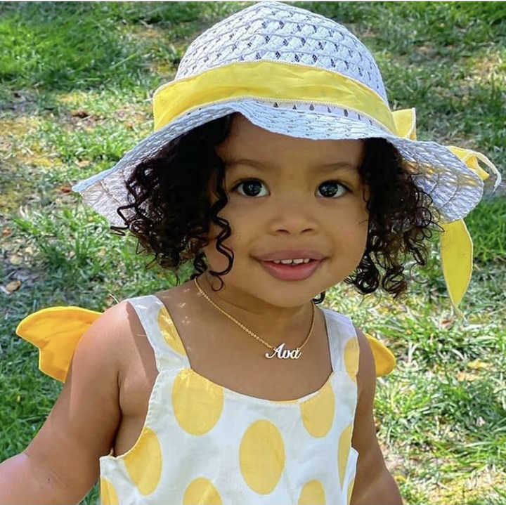 Collana con nome personalizzato gioielli per bambini in acciaio inossidabile collana con farfalla personalizzata per gioielli da donna per bambini