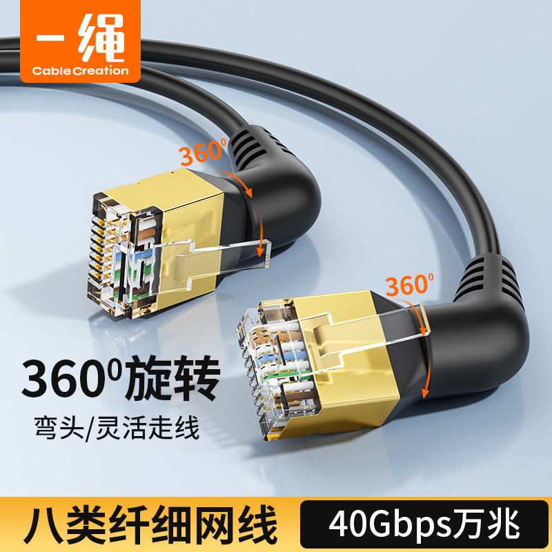 Dual-rotation Cat8 class 40Gbps