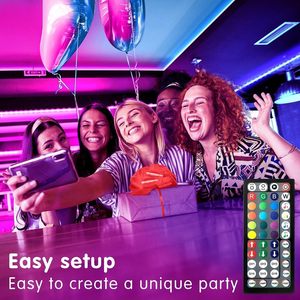 スマートLEDストリップライト100フィート2ロール50フィート音楽同期色変更リモートアプリ音声制御寝室ストリップ照明用 - Product Image 5