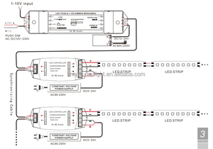 Controlador de atenuación de luz LED de entrada tenue de 0-10V a PWM, controlador regulable de voltaje constante de 1 canal, 0 a 1 - Product Image 6