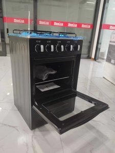 J 50 L 4ガスブラック電気ガスバーナースタンディングコンロ内蔵ガスオーブンベーキングトレイ付き電気ワン多機能ホーム - Product Image 3