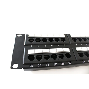 Panel de conexión de red 2U 19 pulgadas UTP CAT6 48 puertos 110 IDC y DUAL IDC RJ45 Panel de conexión Modular - Product Image 5