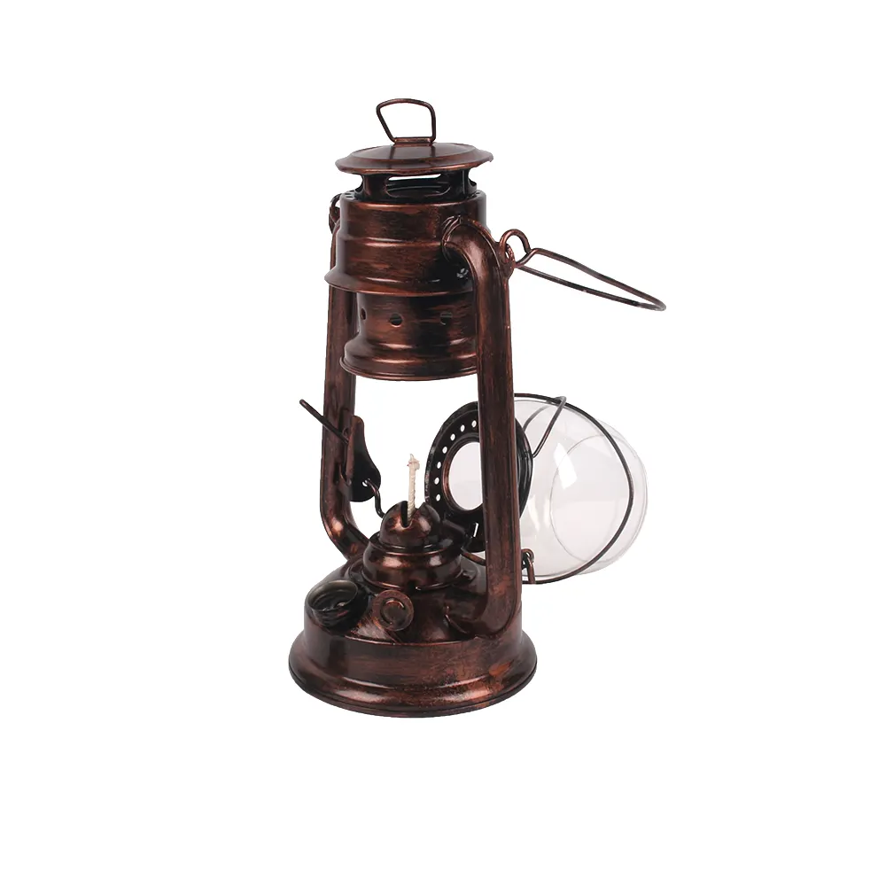 Metal multiple colors hurricane luxury lanterns retro outdoor camping kerosene lamp portable