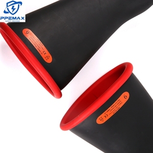 Màu kép đen/Đỏ chống mệt mỏi điện áp AC tối đa 36000V ARC Flash chứng nhận Lineman Găng tay cao su - Product Image 4