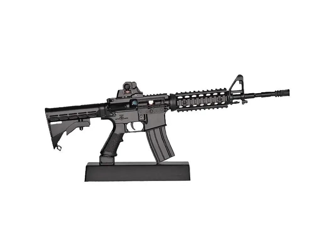 Ar15 rifle montar metal diecast liga modelo arma, brinquedos