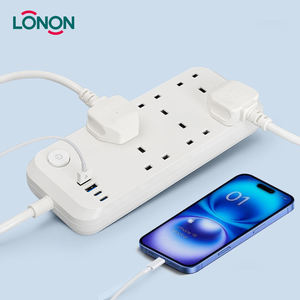 Enchufe de extensión Usb universal de diseño moderno Enchufe múltiple Toma de corriente de pared - Product Image 1