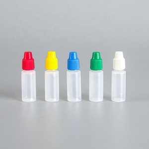 Sorfa LDPE滴管瓶塑料药眼滴管瓶，带彩色盖子精确尖端 - Product Image 2