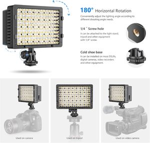 NEEWER 160 LED CN-160 dim Ultra yüksek güç paneli dijital kamera/kamera Video ışık LED ışık dijital SLR kameralar için - Product Image 5