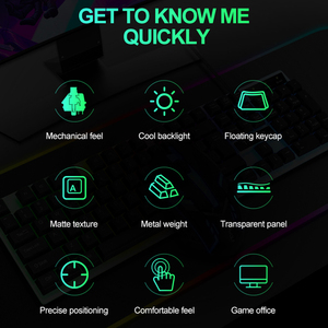 USB <strong>1</strong>.3M Wired Backlight <strong>Computer</strong> Gaming <strong>Keyboard</strong> and <strong>Mouse</strong> Combo - Product Image 6