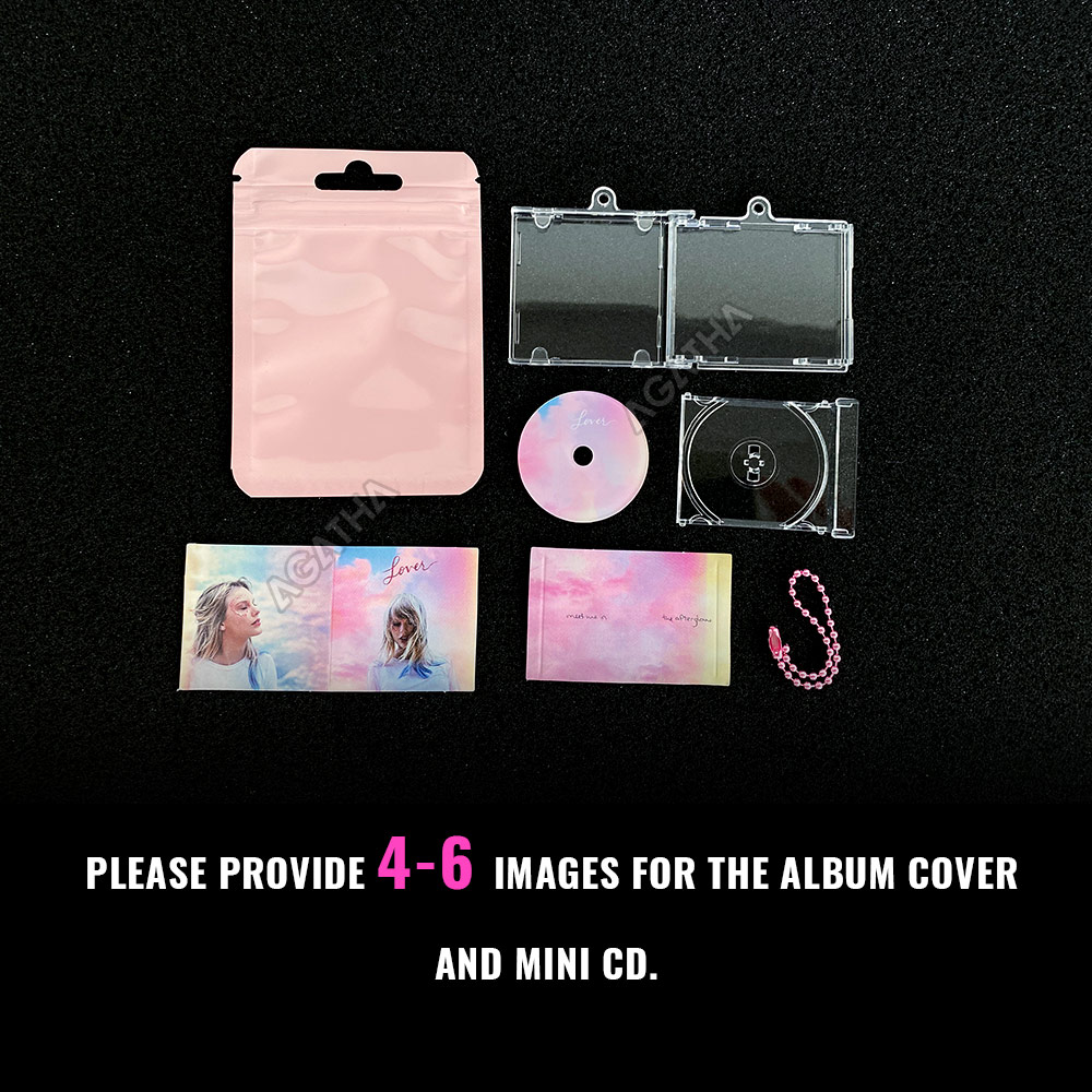 llavero con estuche para mini CD diseñado