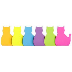 促销产品畅销卡通猫异形2.5*2英寸带便签记事本 - Product Image 5