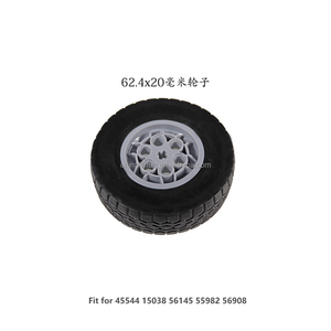 DIYmall 4WD MOC yapı taşları RC araba şasi modeli M Motor AA pil kutusu uzaktan kumanda çocuklar ve çocuk için eğitim kiti - Product Image 5