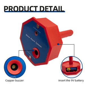 Detección de nivel de agua portátil Sistema de alarma de alto decibelio para fugas de tuberías de agua Detección de fugas de agua de pared - Product Image 3