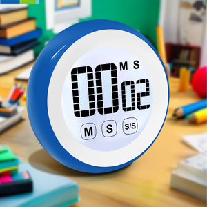 99M59S Digital-Touchscreen-Timer umweltfreundlich Kunststoff Zählen auf und ab kreisförmiges Design für Küche und Restaurant - Product Image 1