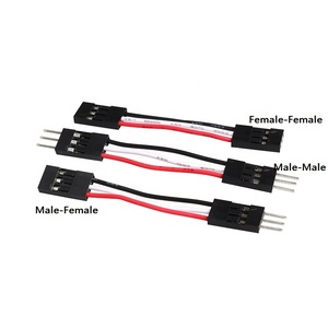 5cm זכר לנקבה 2.54mm 3pin דופונט קרש חיתוך חוט סרט כבל מגשר לarduino