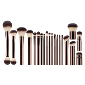 High End 20pcs Aluminium Luxury Makeup Powder Foundation <strong>Brushes</strong> Custom logo Matte Kabuki <strong>Brush</strong> Personalised Makeup <strong>Brush</strong> <strong>Kit</strong> - Product Image 1