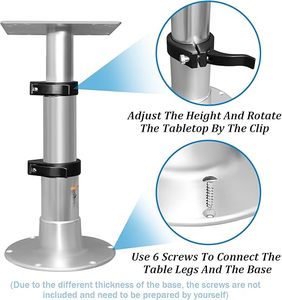 Có thể điều chỉnh RV bảng bệ đứng Chân mới khí nén nâng hợp kim cơ sở gắn kết cho Marine thuyền du thuyền RV & Marine ứng dụng - Product Image 5