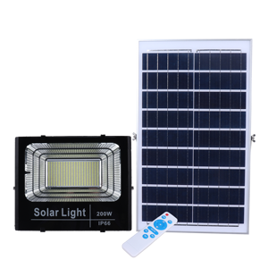 Luz de inundación solar exterior automática con control de foto LED integrado recargable más nuevo con sensor de movimiento con temporizador remoto - Product Image 1