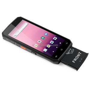 5,5 polegadas Android 10 Rugged PDA RFID Full Frequency UHF LF NFC 13.56mhz Coletor de dados Maior armazenamento Upgrade <span class=keywords><strong>Handheld</strong></span> terminal