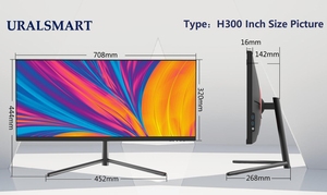 Yüksek performanslı arayüzler ve IPS Panel AIO PC ile 2024 yeni All-In-One 30 inç LCD Intel Core oyun masaüstü bilgisayar - Product Image 4