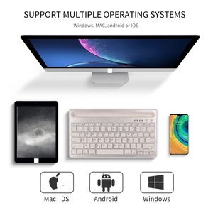 Più recente vendita a doppio canale wireless BT tastiera connessione universale per ufficio Multi-dispositivo tastiere per telefoni cellulari - Product Image 4