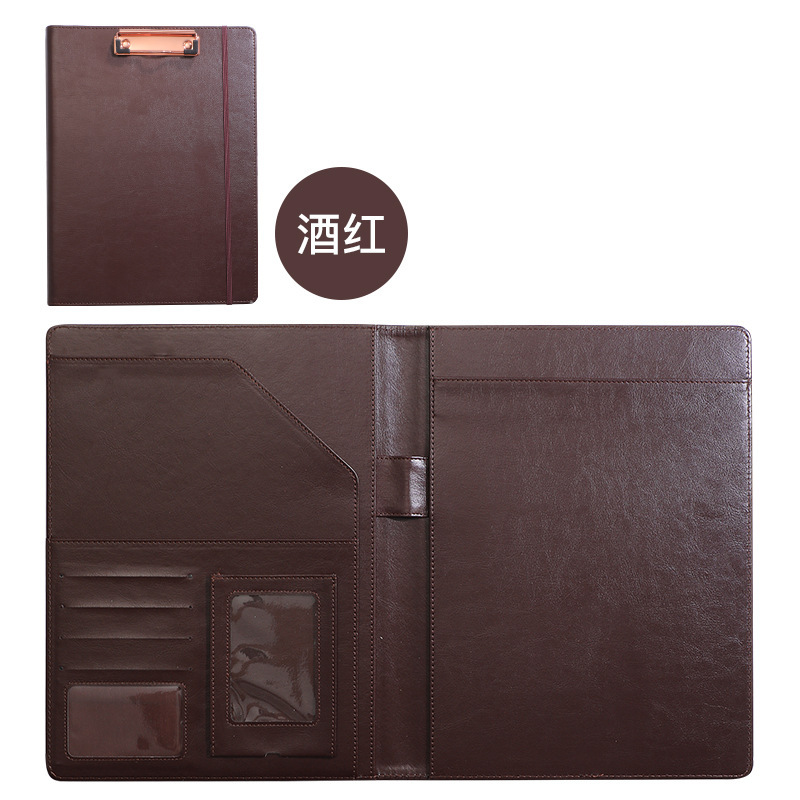 Burgundy d style file folder